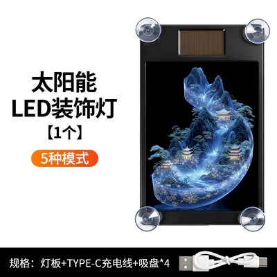 Other lights: Triangle Window Rear Glass Light - solar-powered-ambient-light-mountain-stream-pavilion-direct-sales-from-manufacturerdrop-shippinglabeling-and-warehousing