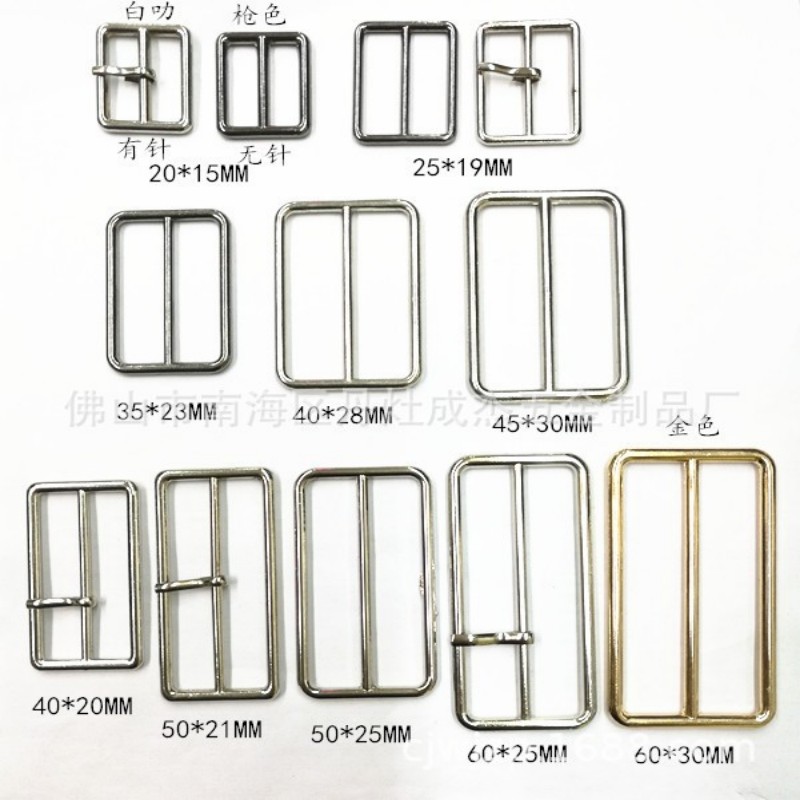 厂家直销锌合金圆线日字扣扣针扣 三档扣 服装箱包皮具腰带扣头