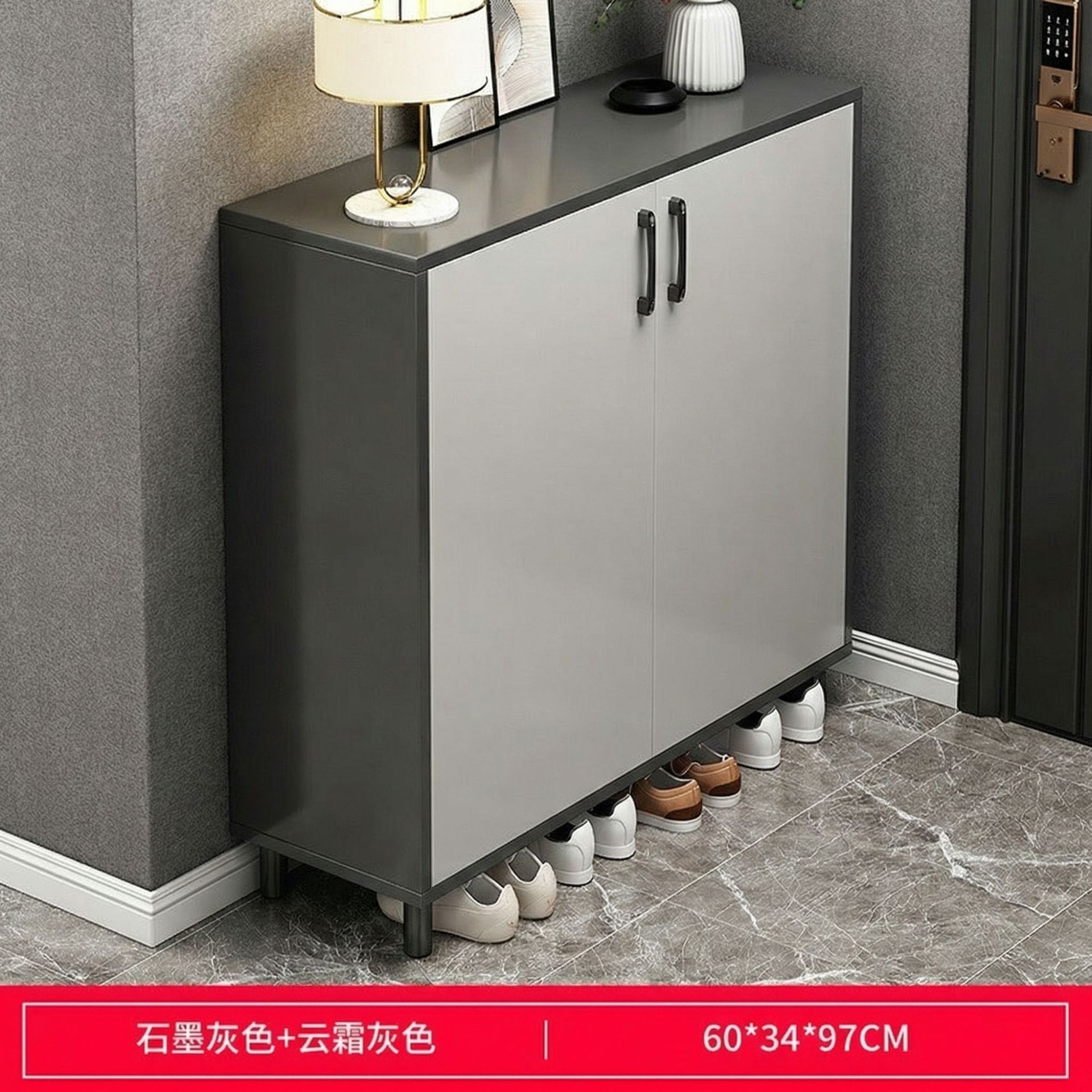 [도어 2개] 그래파이트 그레이 60*34*97cm
