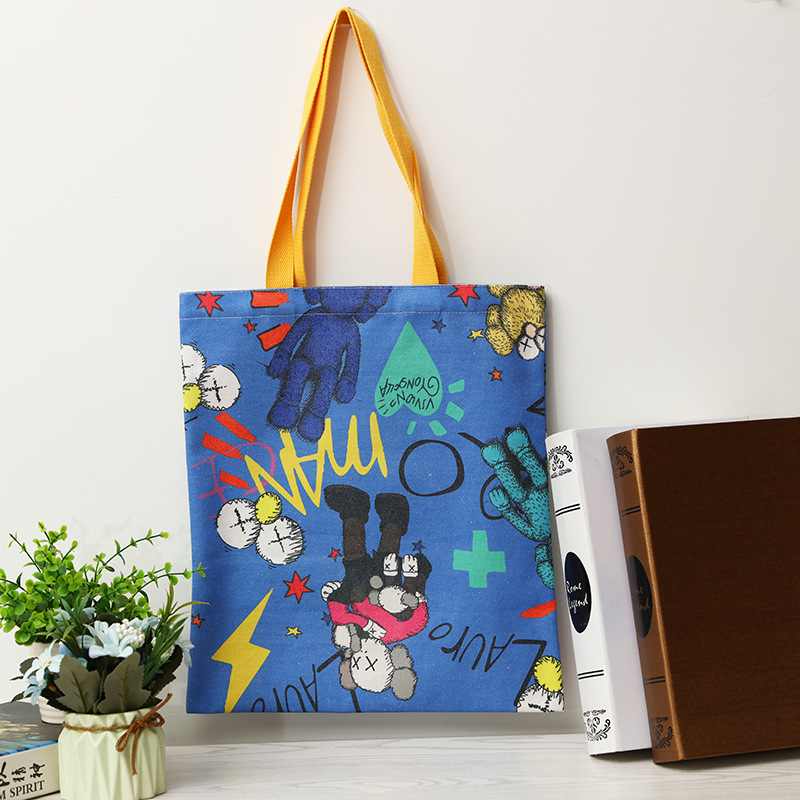 帆布袋定制logo图案手提袋定做棉布购物袋广告宣传束口袋女包订做