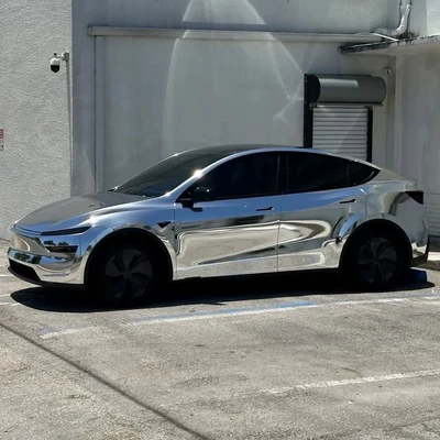 Silver Car Wrap Film, Heat Repair – Car paint protective film