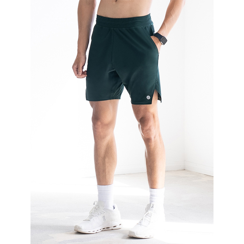 Summer Trendy Ice-Feel Men's Loose Straight Sports Shorts Fitness Running Training Elastic Fashion Trendy Knee-Length Shorts