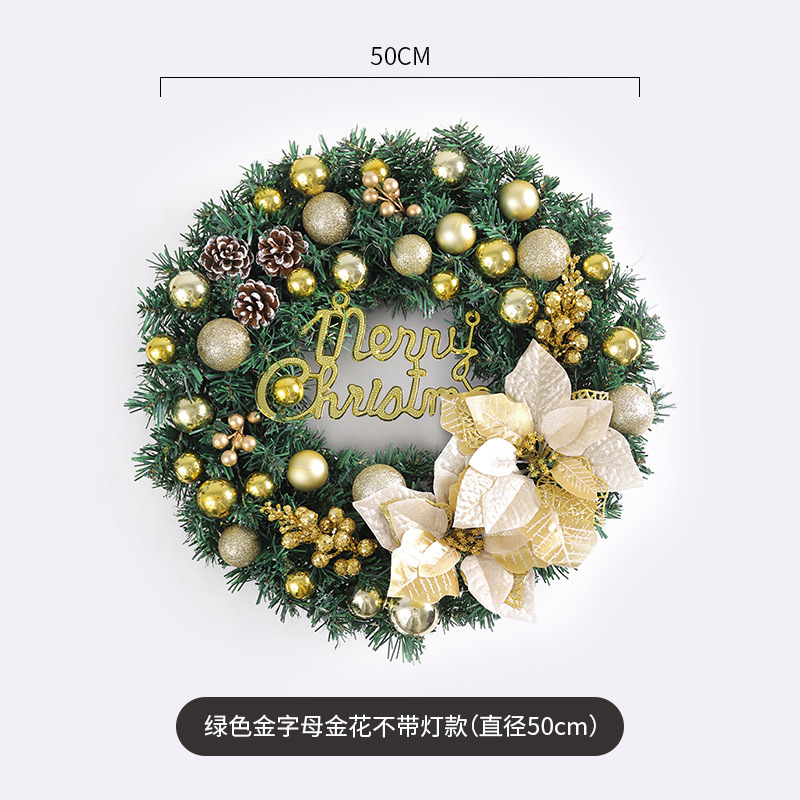 Guirnalda decorativa de Navidad 40/50/60cm Guirnalda decorativa de Navidad diseño de la escena de la ventana de ratán