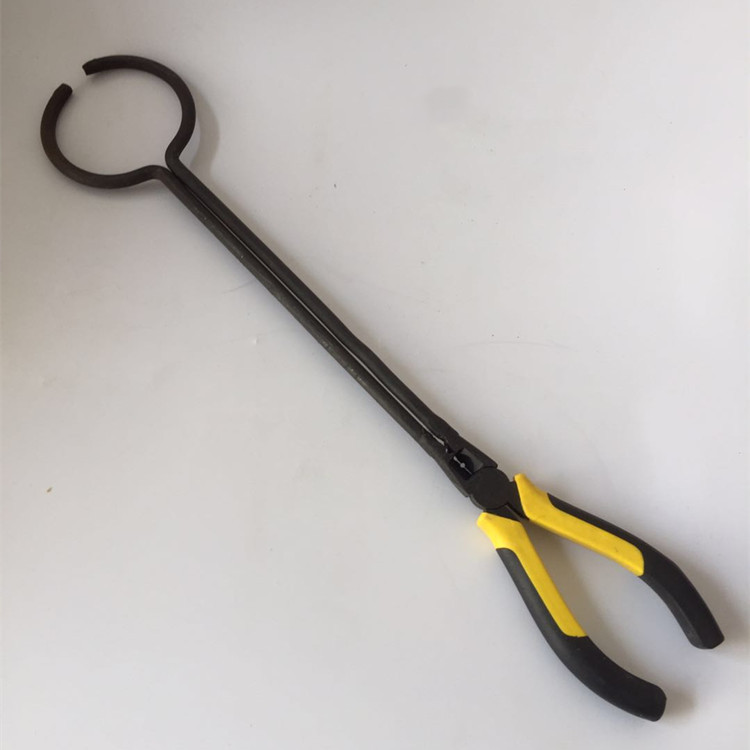 圆嘴坩埚钳 圆形夹熔金碗钳子 熔化碗夹子 坩埚夹 打金工具