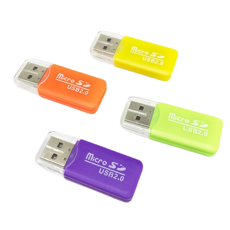 携帯電話カードリーダ2.0中速ダウンロード多色sdカードリーダtfカード携帯電話メモリカードusb