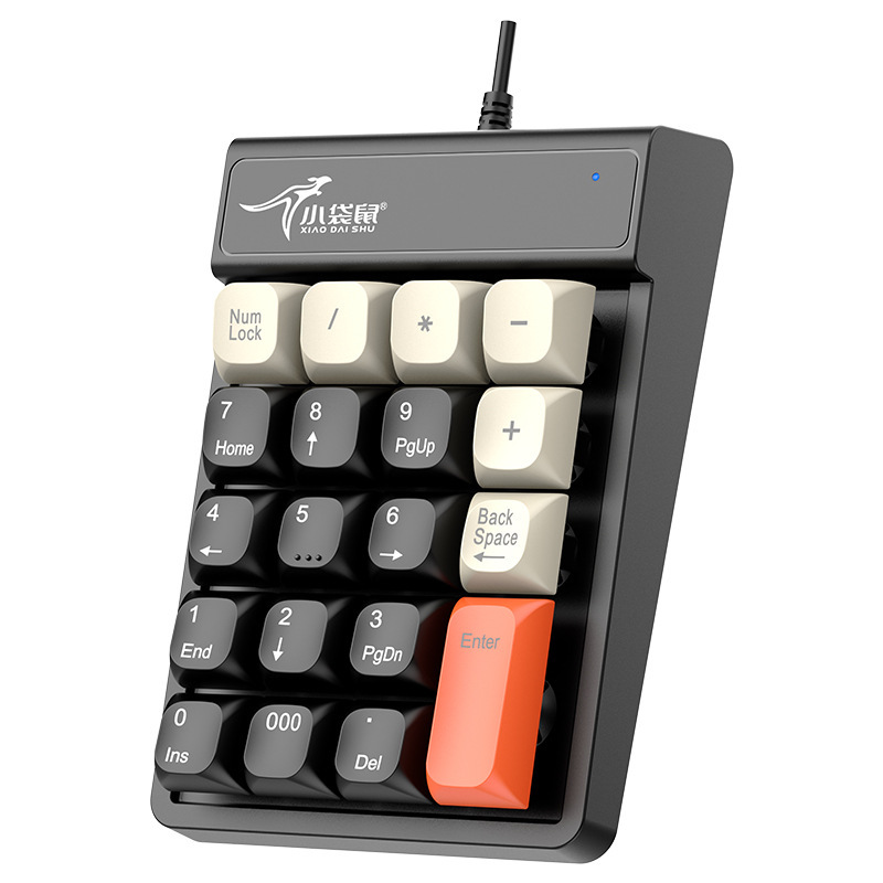 Little Kangaroo DS-9019 Numeric Keyboard Wired External Keyboard for Laptop, Accounting, Finance, Cashier, USB