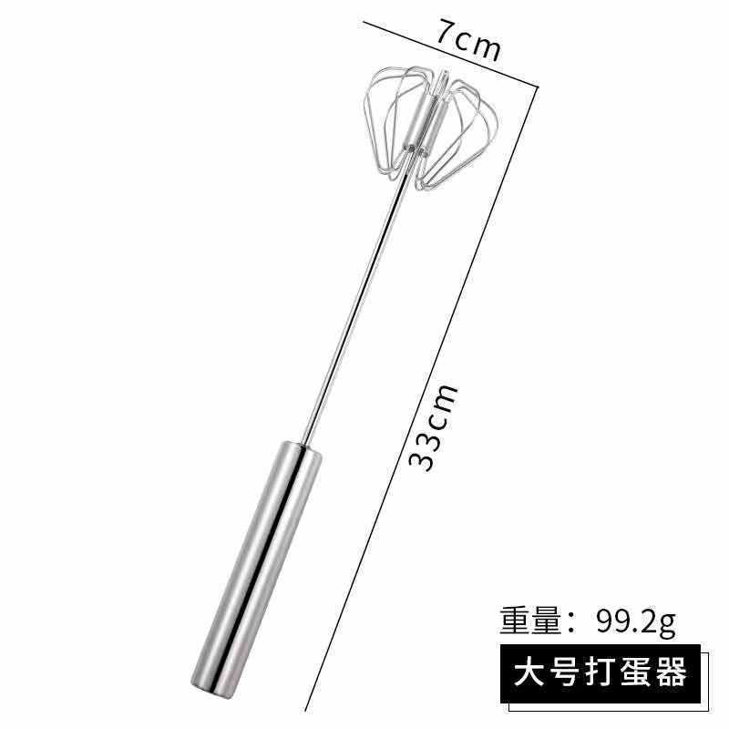工場直販ステンレス鋼半自動卵ビーター回転クリーム卵ミキサー家庭用手動卵ビーター|undefined
