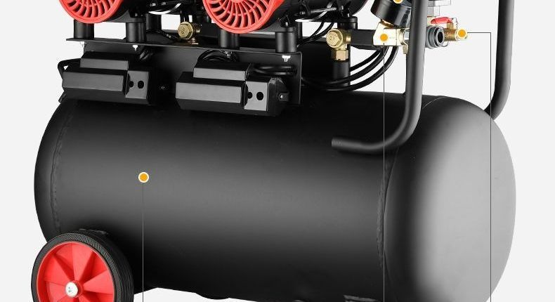 Air compressor, small 220v portable industrial-grade woodworking silent high-pressure air pump