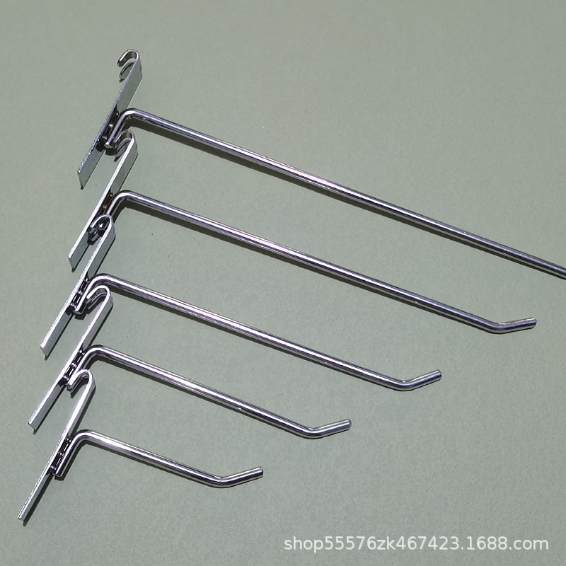 Thickened Mesh Hooks, Single-Hook Wire Shelf Grid, Jewelry Display, Electroplated Hanging Net Hooks, Storage Iron Art Hooks