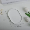White small ellipse tray