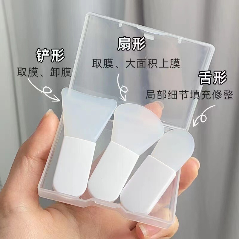 ミニ携帯型シリコンマスクブラシ顔美容塗布ツール顔洗浄スプーン卸売りはロゴを決めることができる|undefined