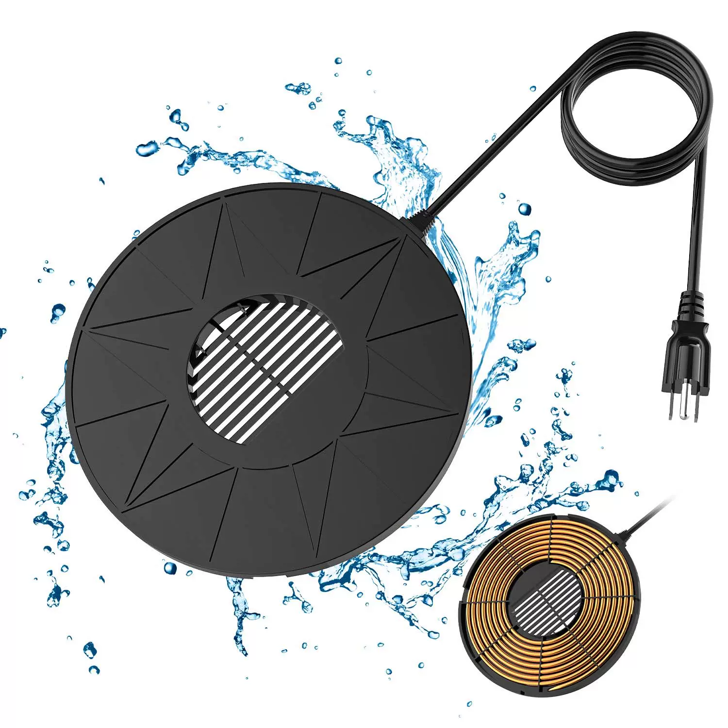 跨境新品喷泉鸟浴盆加热器冬季户外自动恒温加热喷泉加热器除冰器