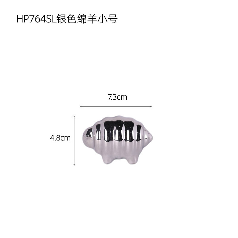 HP764SL ovejas de plata tamaño pequeño