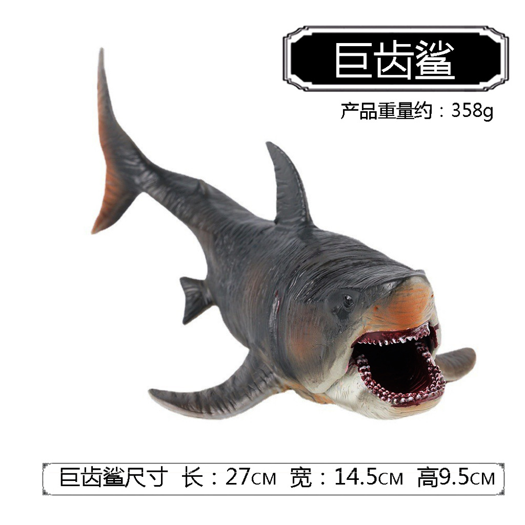 Nuevo tiburón gigante diente de tiburón caníbal simulación marina animal modelo tiburón gigante diente de tiburón blanco grande tiburón tigre