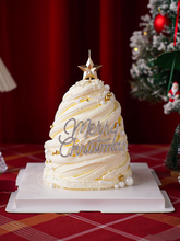 圣诞节许愿树蛋糕装饰品插件圣诞树五角星蜡烛水钻圣诞快乐插牌