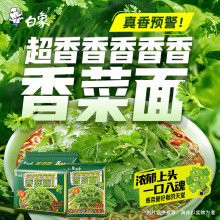 白象香菜面限定款泡面方便面懒人速食夜宵绿色蔬菜面饼含香菜桶装