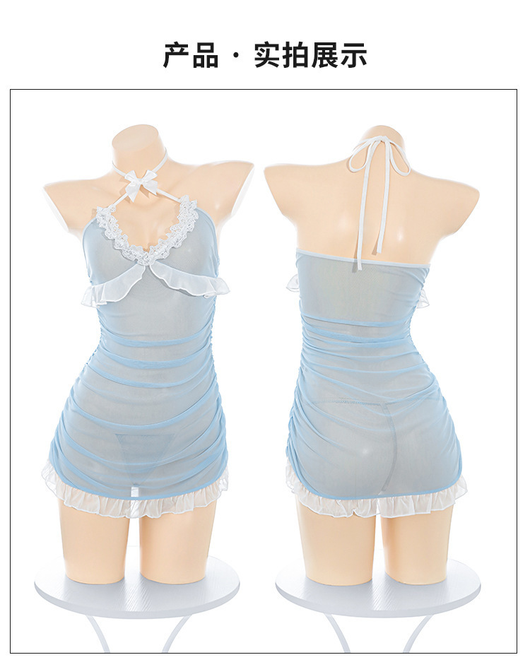 Feimu & Miji Sweetheart Neckline Ruched Sheer Dress with Lace Trim and Bodycon Fit — detail image 23