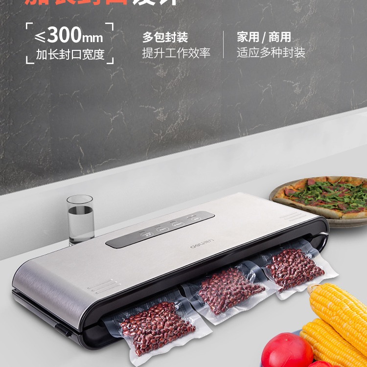 Deli automática pequeña máquina de envasado al vacío húmedo y seco sellado de alimentos máquina de envasado al vacío del hogar máquina de preservación