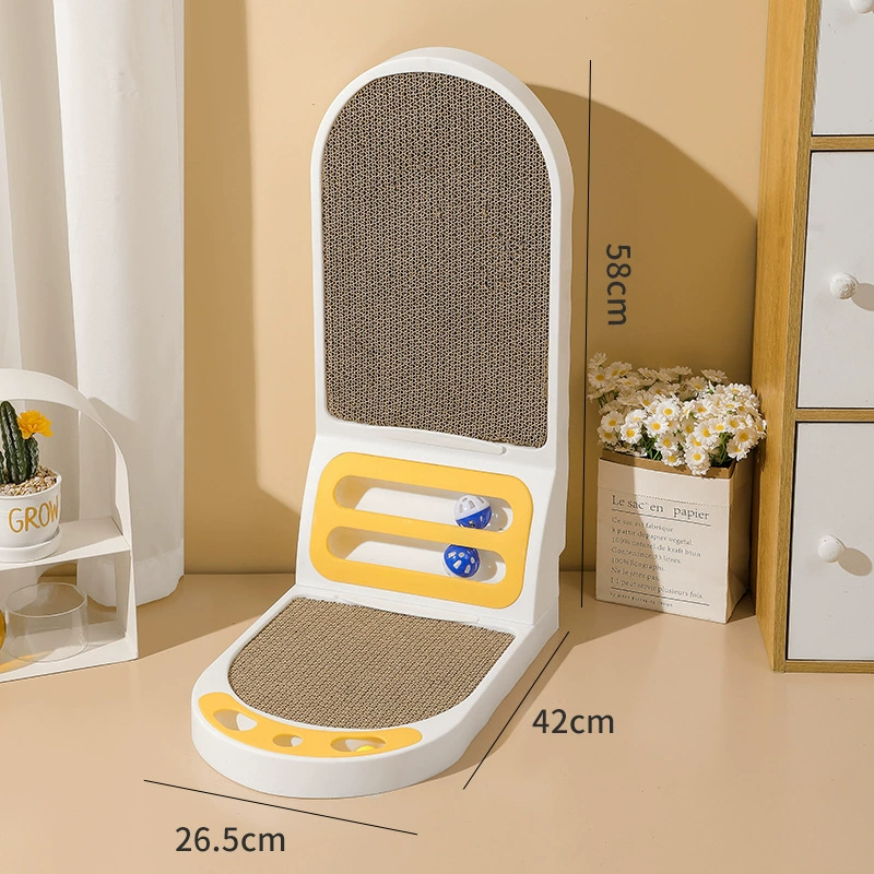 Cat scratch board L-shaped vertical integrated cat condo, thickened, wear-resistant, non-shedding cat toy