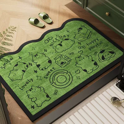 Floor Mat, Entrance Door Mat, Avtomobil döşəmə paspasları - hi-cute-meow-4060cm-25mm-diatom-mud