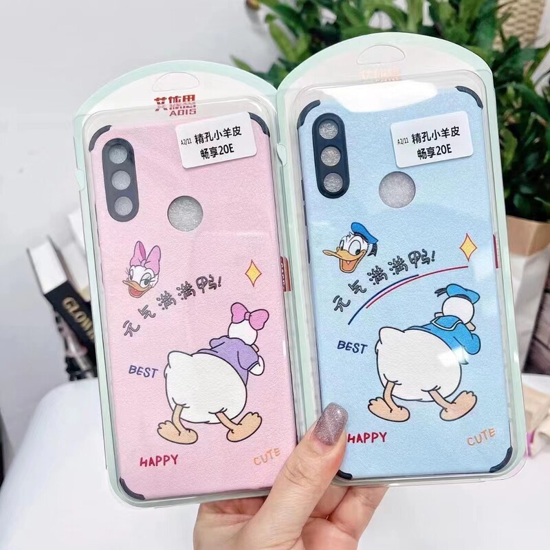 Suitable for A6Spro K15Pro, Suitable for Findx9U, Anti-Drop Lambskin Cartoon Straight-Edge Precision Hole Phone Case