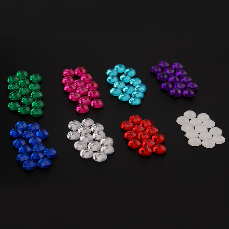 4mm semi-circular acrylic cut surface flat drill nail drill diy jewelry accessories handmade material acrylic stick drill