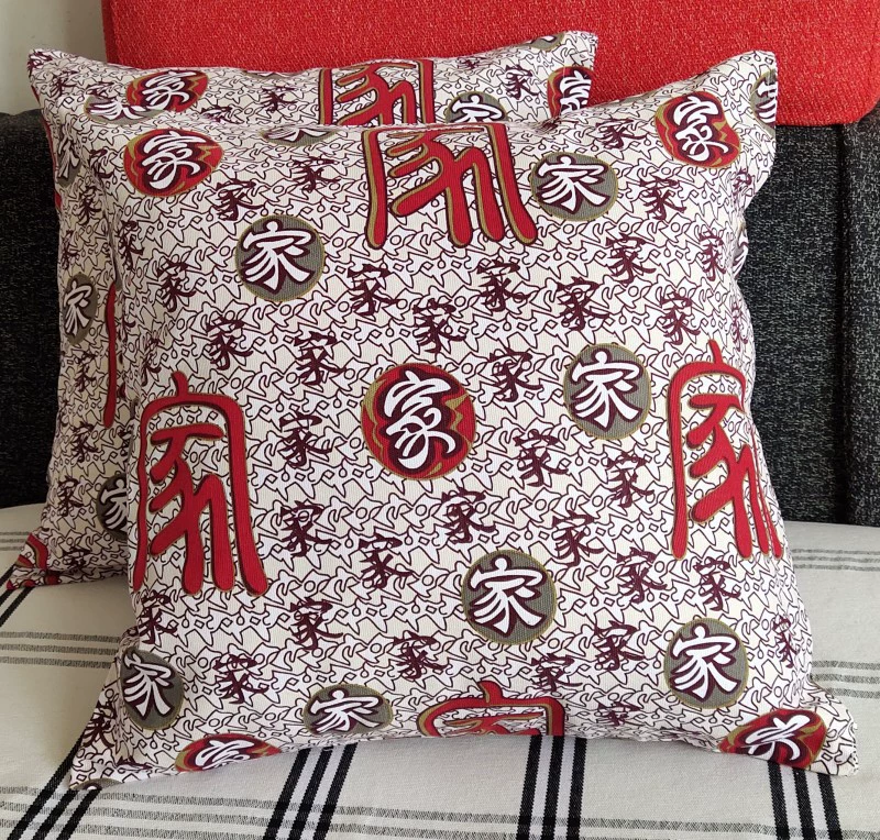 Cotton pillow, pillowcase, square sofa for bed, increased thickness