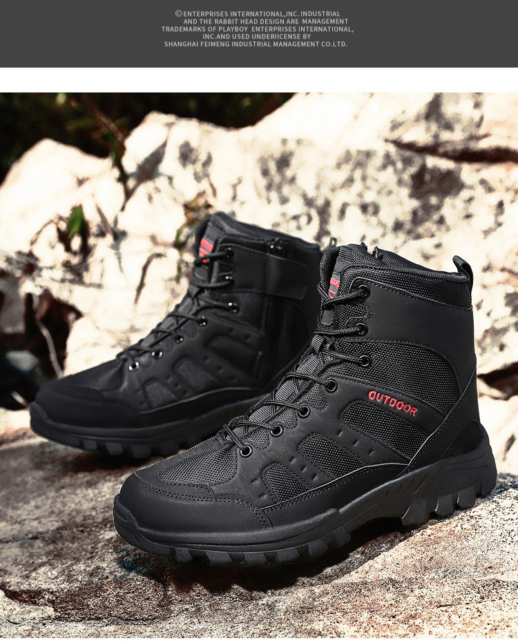 Bottines de sécurité tactiques pour homme chaussures de randonnée_voghion.com
