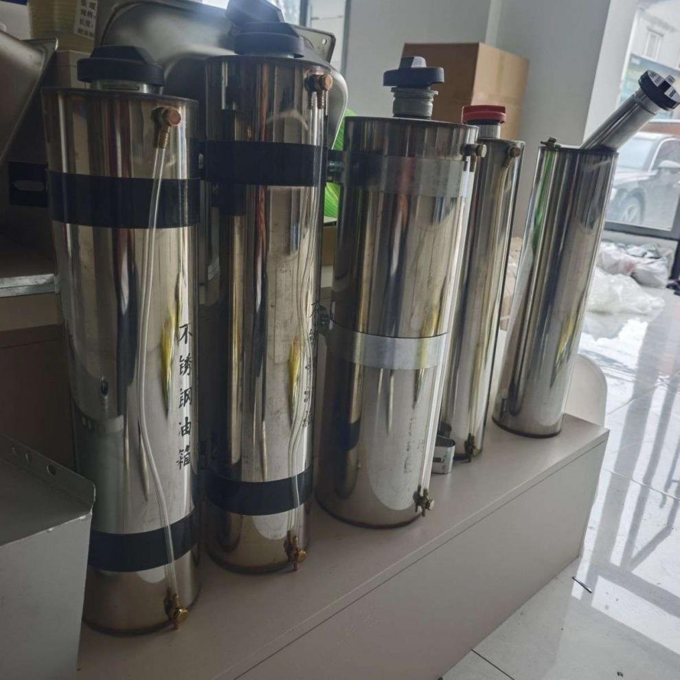 Stainless steel backup fuel car parking cylinder heater diesel warm air circular fuel tank