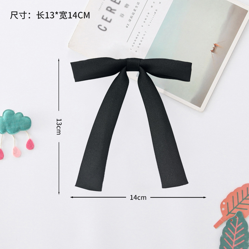 Pajarita para niños nuevo estilo niña estilo universitario flor de cuello color sólido mango largo jk uniforme de mujer cuello flor traje escolar tailandés accesorios