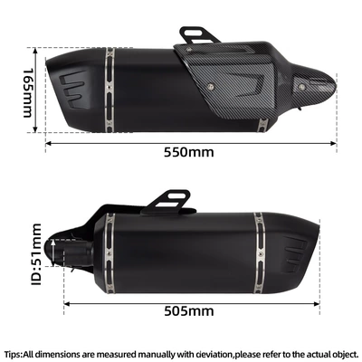 Suitable for Motorcycle: Motorcycle exhaust pipe