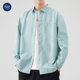 Qiqiu men's fashion brand Japanese all-match cotton long-sleeved shirt men's commuter American retro shirt casual jacket