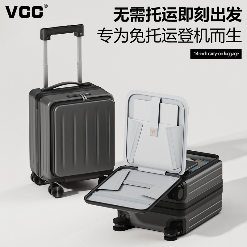 14inch Women's Carry-On Luggage for Low-Cost Airlines, No Checked Baggage Required, Can Be Taken on the Plane, 20X30*40 Small Password-Protected Travel Suitcase with Wheels