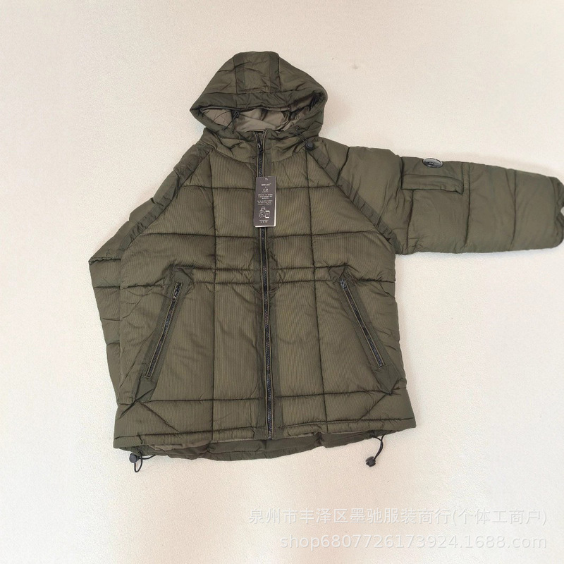 跨境外贸秋冬CP棉服加厚新款户外连帽美式面包服冬季男女同款棉衣|undefined