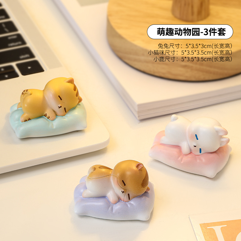 창조적 인 귀여운 동물 꿈 시간 자동차 장식 작은 장식품 홈 오피스 데스크탑 장식