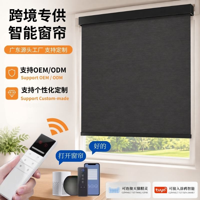 Cross-border Smart Electric Roller Blinds for Home and Office, Alexa Voice-Controlled Automatic Lifting Curtains, Fully Automatic Roller Sunshade Blinds Cross-border Smart Electric Roller Blinds for Home and Office, Alexa Voice-Controlled Automatic Lifting Curtains, Fully Automatic Roller Sunshade Blinds