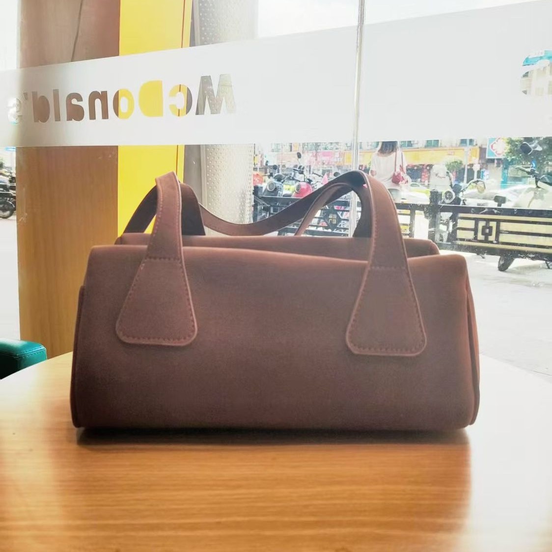 Korean Style Ins Autumn/Winter Suede Underarm Bag Retro Faux Suede Matte Shoulder Bag Simple Casual Baguette Bag For Women - Thumbnail 3