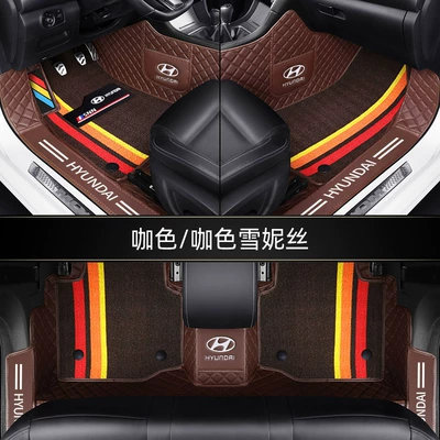 x25 New Tucson Special — Ayaqaltılar (Kovriklər) - standard-double-layer-threshold-diamond-brown-brown-cherise