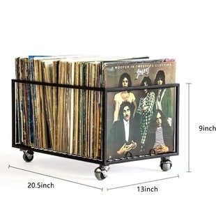 Removable Vinyl Record Storage Rack Living Room Bedroom Floor-standing Book Storage Rack Magazine and Newspaper Storage Rack