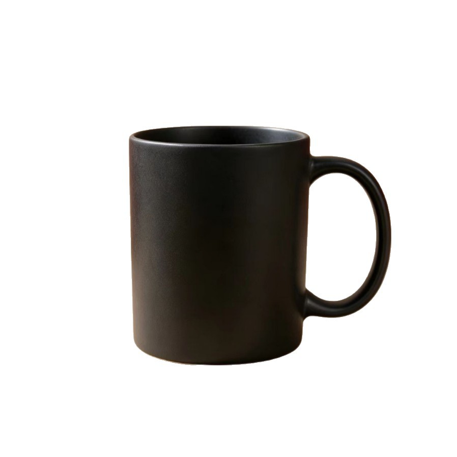 Exquisita impresión en offset de baja temperatura taza de cerámica de inducción de frío y calor en blanco bricolaje redondo taza de cambio de color en forma de C logotipo personalizado taza Mark