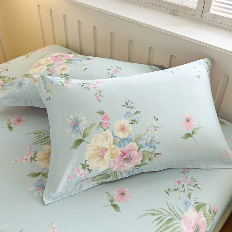 Funda de almohada de algodón de celebridades de Internet Un par de fundas de almohada de algodón 48x74cm Juego completo de fundas de almohada para un solo hogar Funda interior para mujer