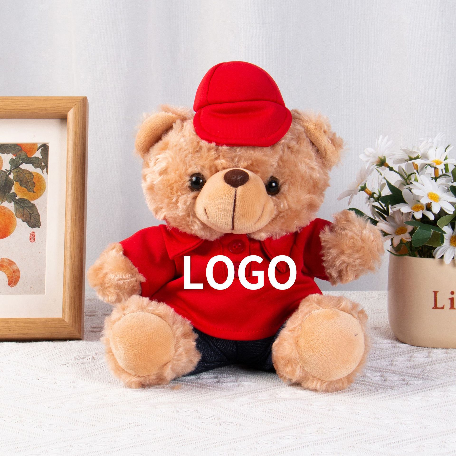 Auto 4S tienda juguetes de peluche regalo Teddy Bear se puede imprimir logotipo de coche Teddy Bear regalo para niños y niñas