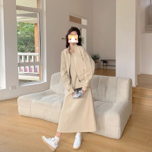 孕妇连衣裙秋装2025新款大码女装卫衣外套背心裙子两件套秋冬套装