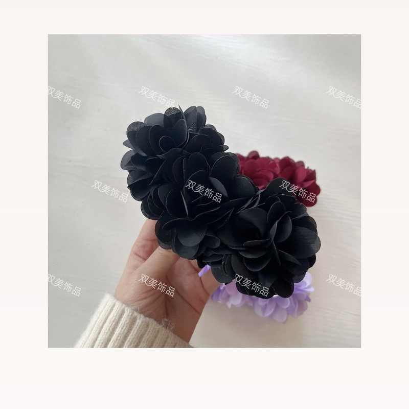梦玲海边美人鱼造型超大香蕉夹森系花花抓夹横着的香蕉夹|undefined