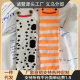 2025 New Spring and Summer Garden Eel Mid-Calf Socks Thin Ins Cute Cartoon Japanese Style Stripes Funny