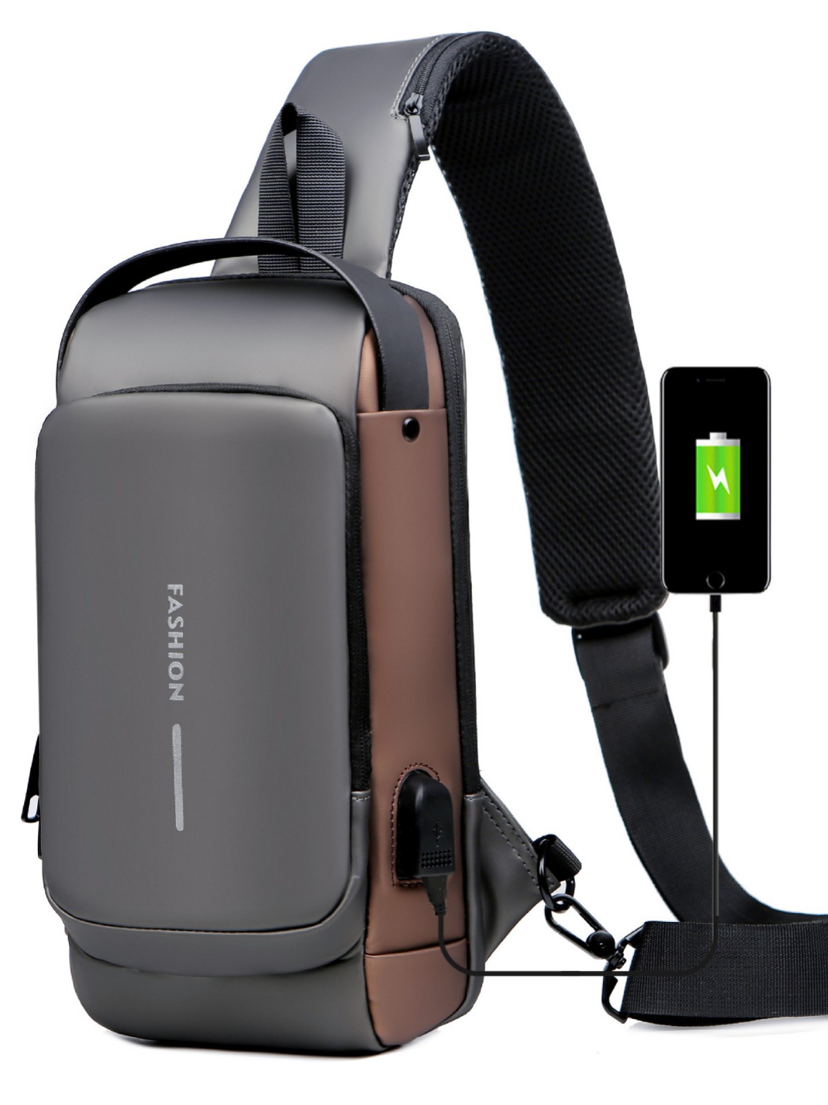 Bolso de pecho de hombre transfronterizo bloqueo de contraseña alta sensación de locomotora bolsa de transporte de hombro al aire libre bolsa deportiva regalos al por mayor