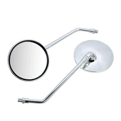 Factory wholesale European and American Motorcycle rearview mirror - electroplating-8mm-positive-left-and-right-pair
