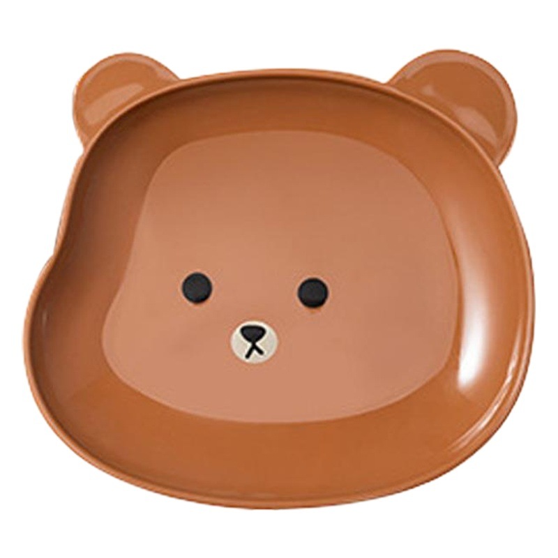 Plato Pequeño Infantil para Huesos y Botanas de Plástico PET Cuadrado con Base para Mesa