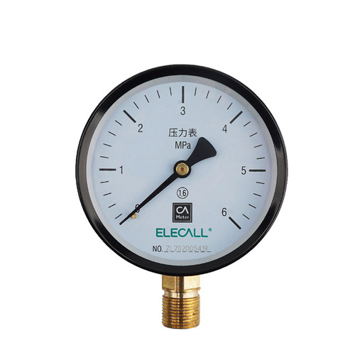 Y-100 pressure gauge vacuum negative pressure gauge 1.6mpa water pressure radial hydraulic oil pressure gauge air pressure gauge 25mpa