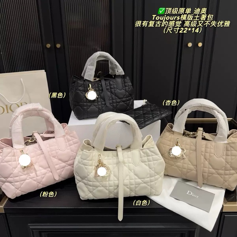 Princess Diana-style handbag, 2025 new collection, high-end genuine leather, horizontal design, indigenous-style tote bag, large capacity, bucket-shaped handbag